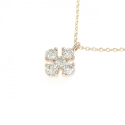 K18PG Dây chuyền kim cương 0.332CT - Hàng hiệu Chính hãng 861303