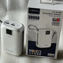 Pin dự phòng HEPU HP-A03 30000 mAh | Sạc siêu nhanh PD 22.5W | Cổng Type-C & Lightning 560659