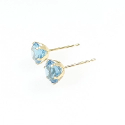 K18YG Blue Topaz Earrings - Hàng hiệu Authentic 874124
