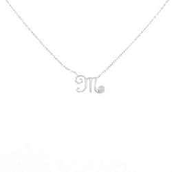 Vòng cổ kim cương chữ cái Vandome - Hàng hiệu Authentic