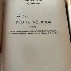 Sổ Tay ĐIỀU TRỊ NỘI KHOA 2 tập, 1982 789604