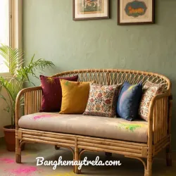 Sofa mây tre đan hiện đại phòng khách 936610