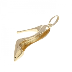 K18YG Giày cao gót Mặt dây chuyền - Hàng hiệu Chính hãng