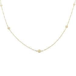 K18YG Dây chuyền kim cương 0.50CT - Hàng hiệu Chính hãng