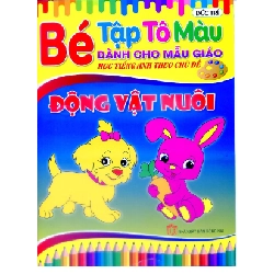 Bộ 4 quyển Bé Tập Tô màu Theo Chủ Đề: Động Vật Nuôi, Động Vật Hoang Dã, Các Loại Trái cây, Các Loại Rau Củ 276016