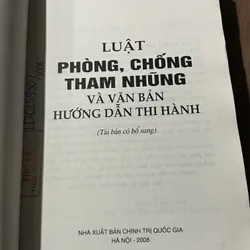 LUẬT PHÒNG, CHỐNG THAM NHUNG VÀ VĂN BÁN HƯỚNG DÂN THI HÀNH 591957
