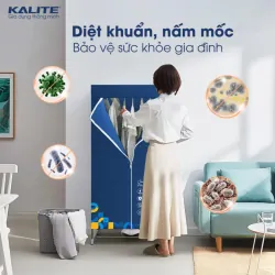 Tủ sấy quần áo KALITE KL6880 sấy khô nhanh diệt vi khuẩn chính hãng màu xanh mới 100% 572062