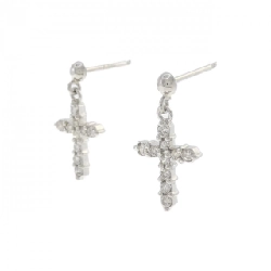 PT900 Bông tai kim cương chéo 0.20CT - Hàng hiệu Authentic 869611