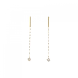 K18YG Bông tai Kim cương 0.15CT - Hàng hiệu Chính hãng