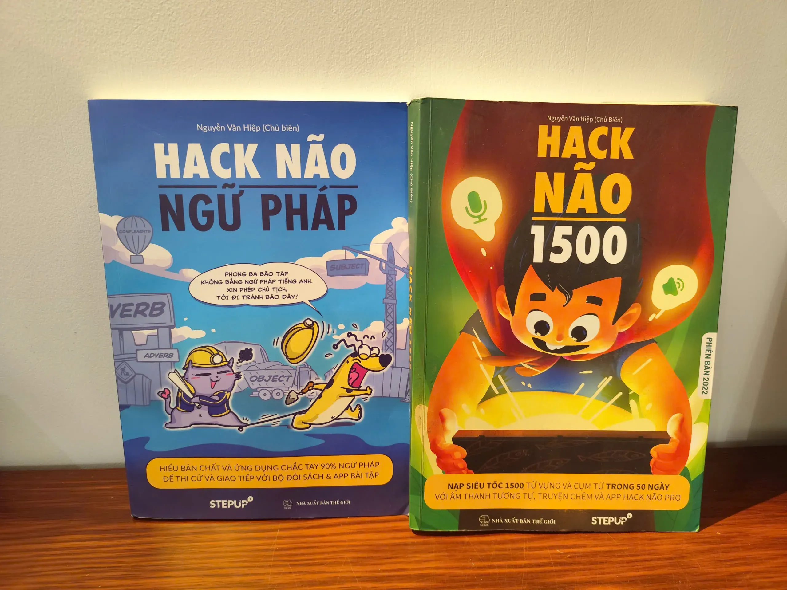 Combo 2 Cuốn Hack Não 1500 và Hack Não Ngữ_Pháp by  - Sách Book Cover - Ngọc Hiển Books