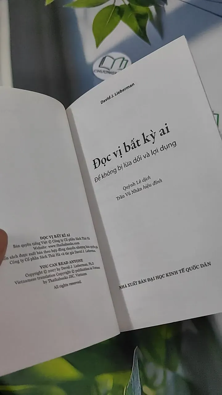 Đọc Vị Bất Kỳ Ai - David J. Lieberman 787068