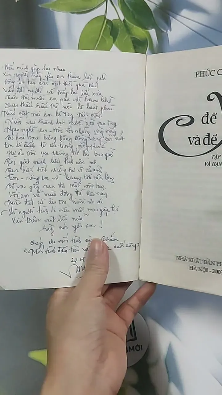 Để yêu và để nhớ - Phúc Châu 695013