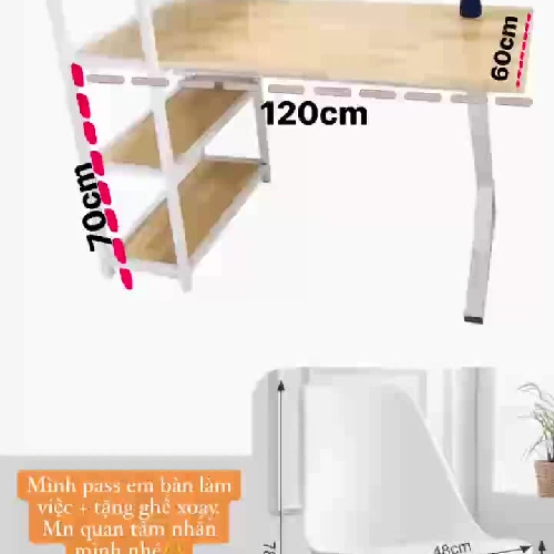 Mua bàn làm việc tặng kèm ghế