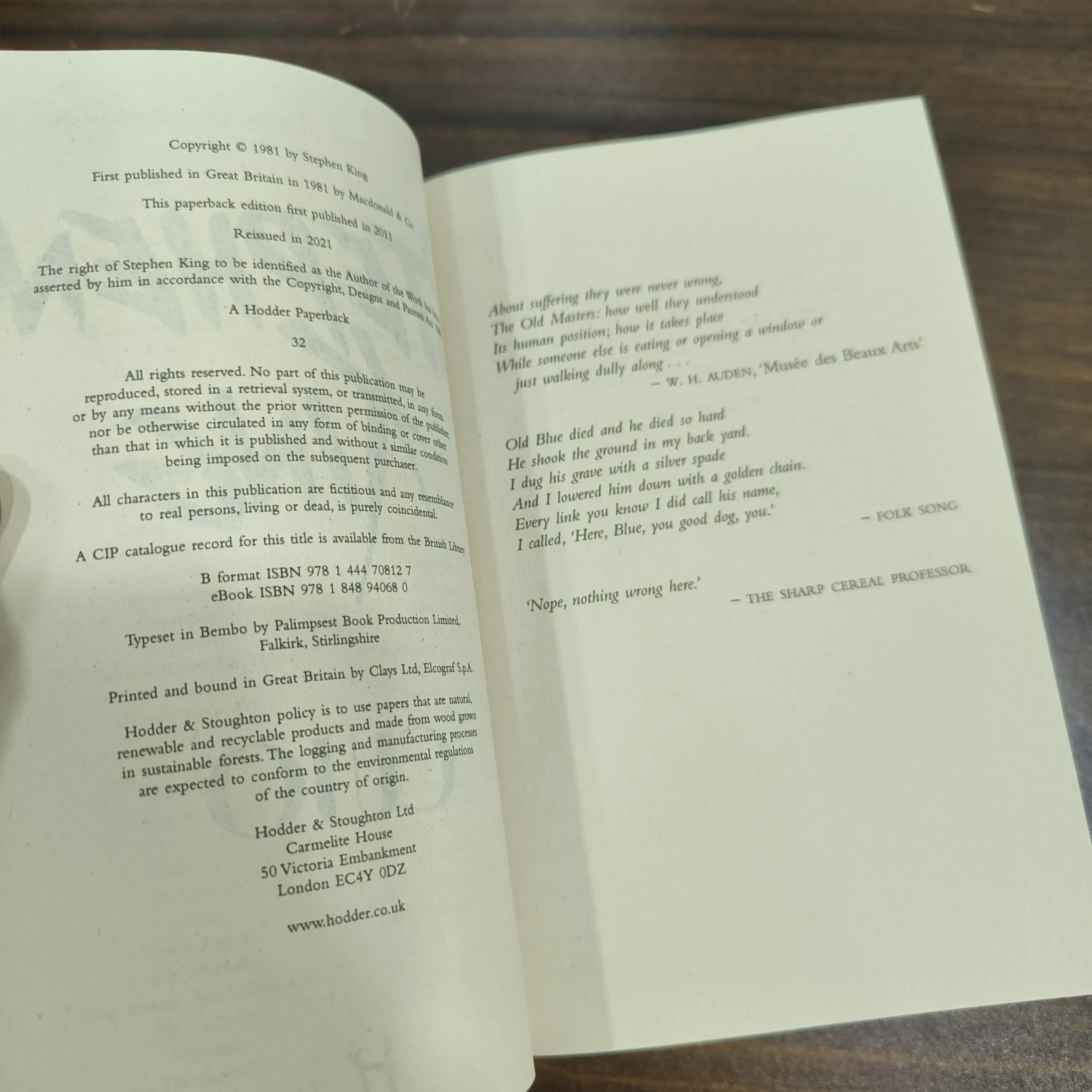 CUJO - Stephen King - NEW 1000122