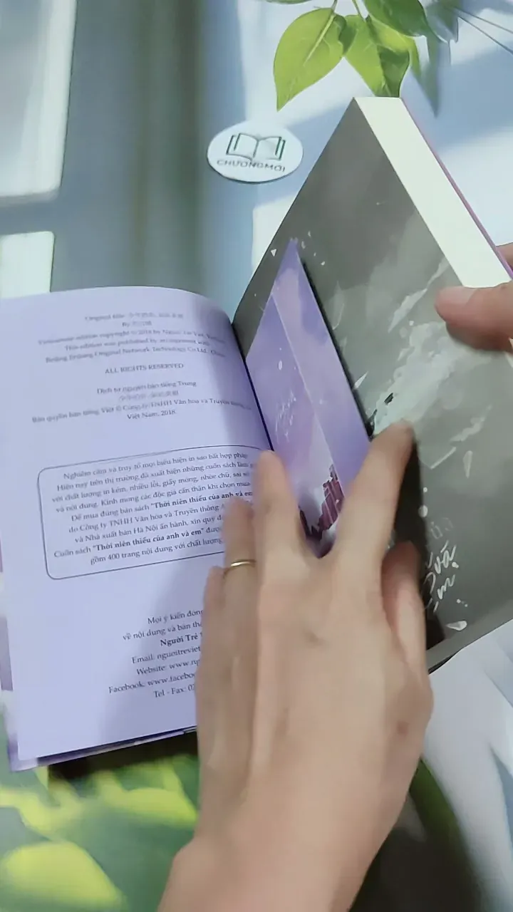 [MIỄN PHÍ BỌC SÁCH] Thời Niên Thiếu Của Anh Và Em - Cửu Nguyệt Hy 744726