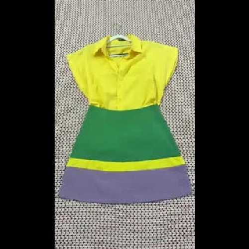 Set váy hè siêu mát Sơ mi + CV ngắn 