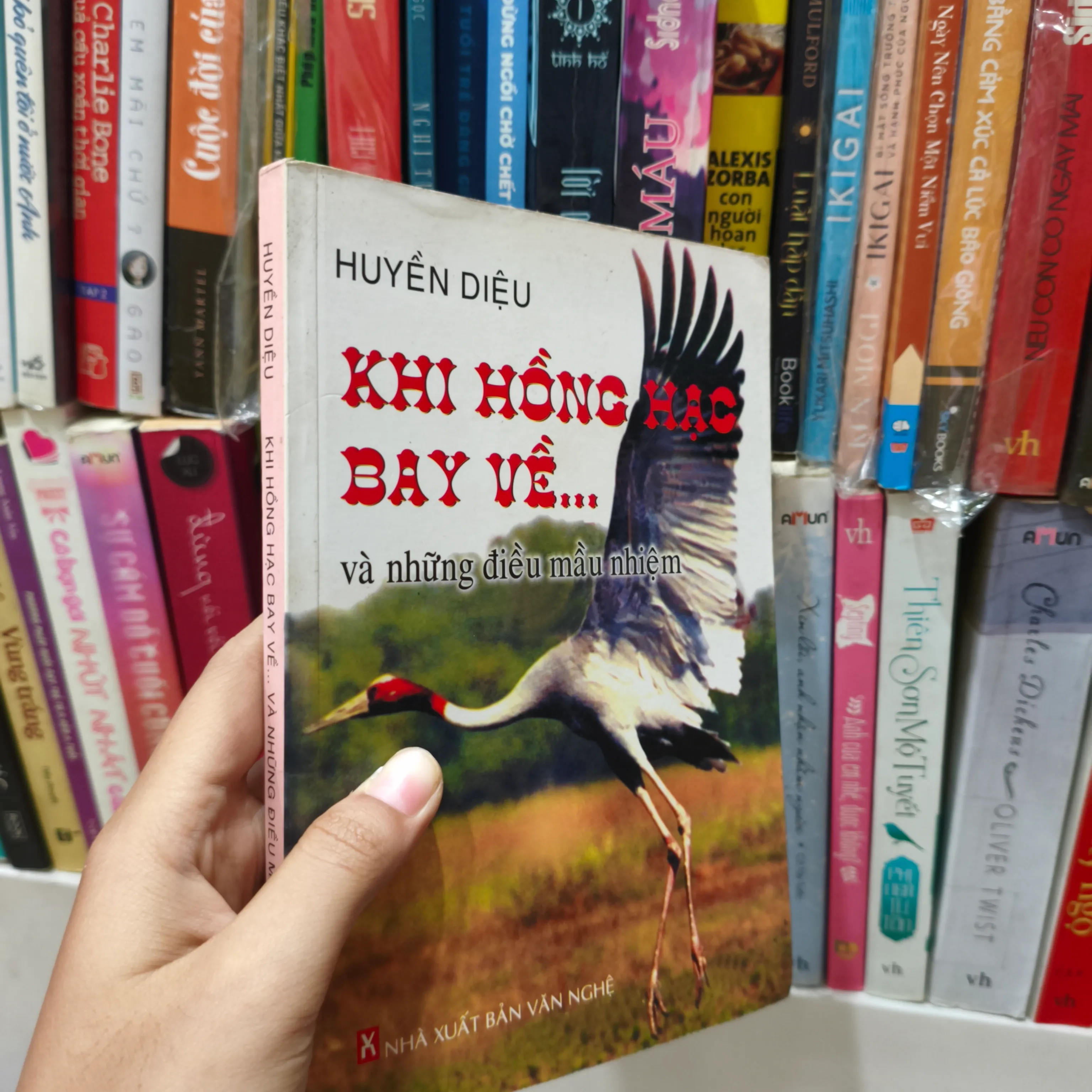 Khi hồng hạc bay về và những điều màu nghiệm 🌱 by  - Sách Book Cover - Ngọc Hiển Books