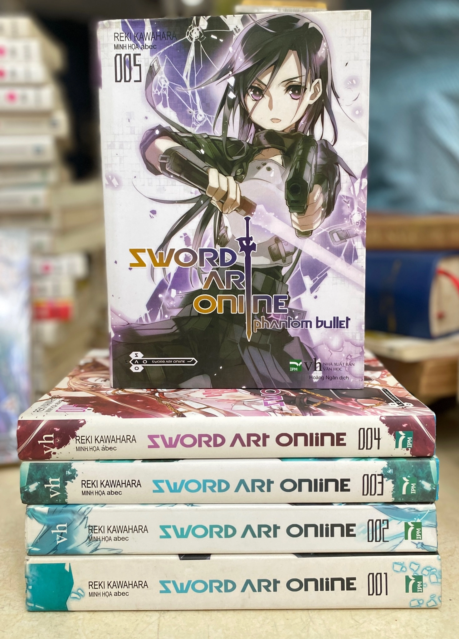 Combo Sword Art Online tập 1,2,3,4,5 by Reki Kawahara - Sách Book Cover - Ngọc Hiển Books