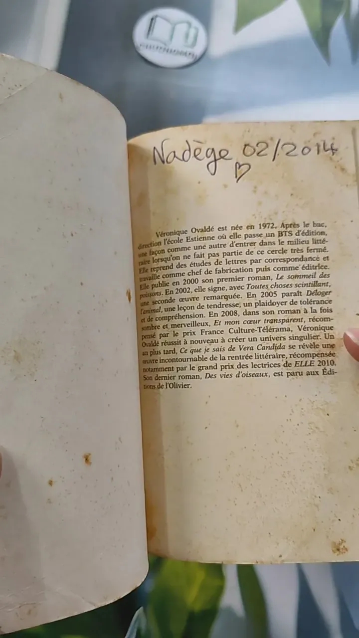 Ce que je sais de Vera Candida - Véronique Ovaldé 754470