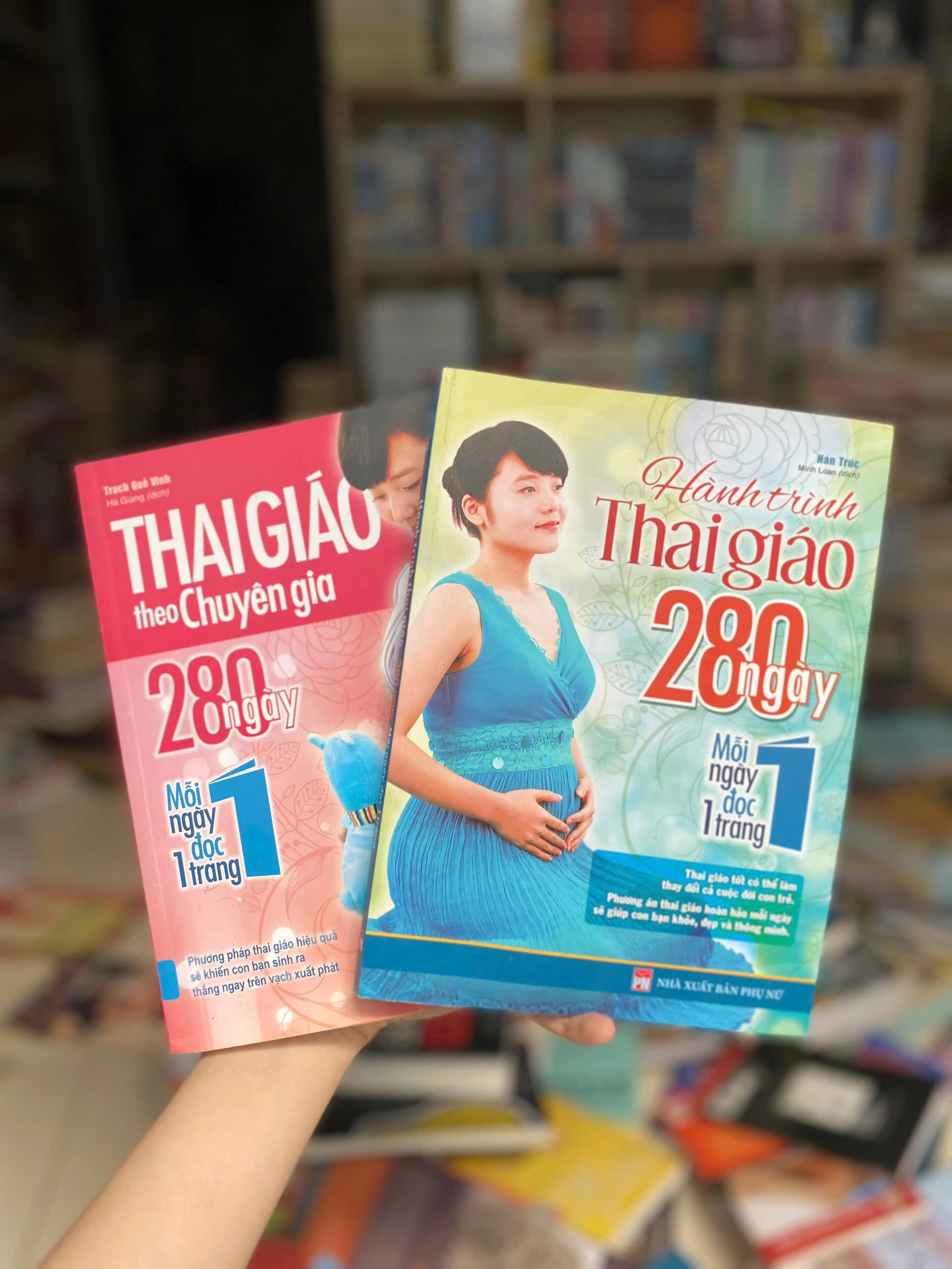 Combo 2 Cuốn: Thai giáo theo chuyên gia và Hành trình thai giáo 280 ngày by  - Sách Book Cover - Ngọc Hiển Books