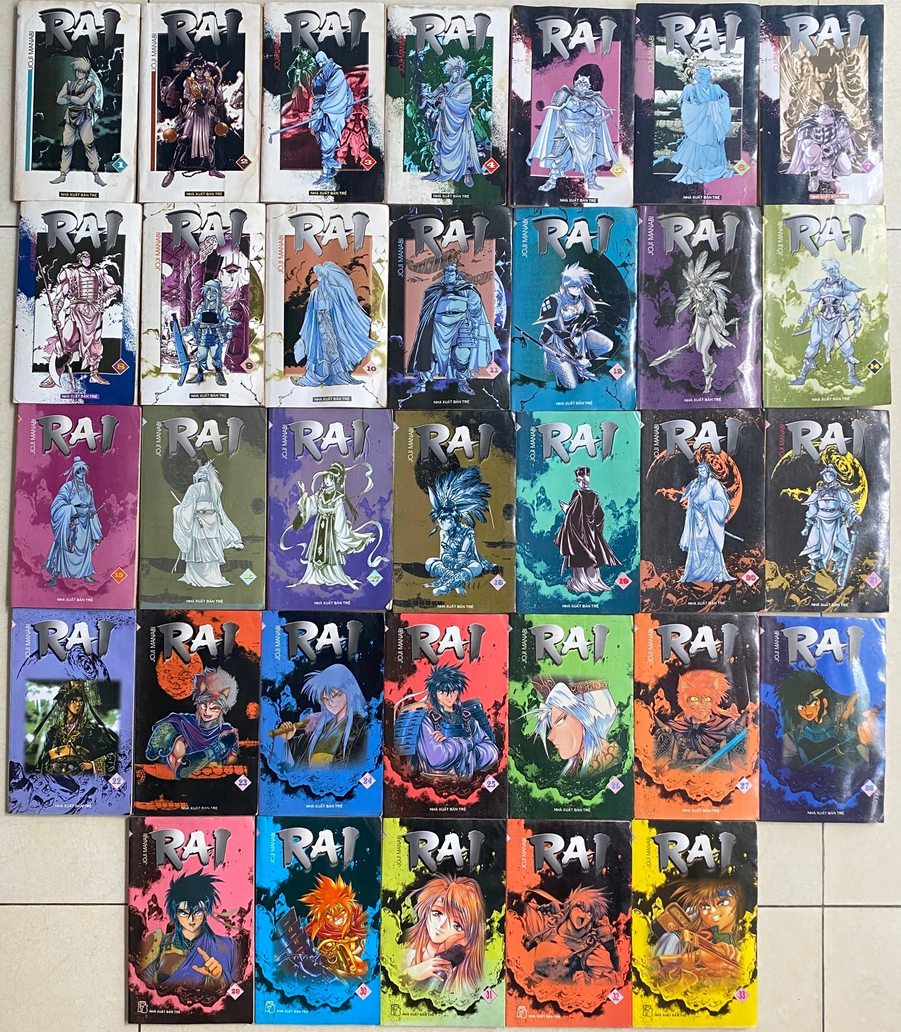trọn bộ 33 tập truyện  RAI by  - Sách Book Cover - Ngọc Hiển Books