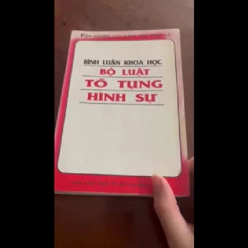 [luật - chính trị] Bình luận Bộ luật tố tụng Hình sự 1988