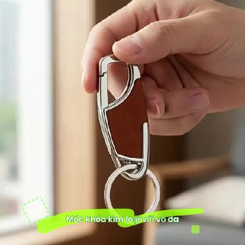 Móc Khóa Kim Loại Bọc Da Cao Cấp 1036679