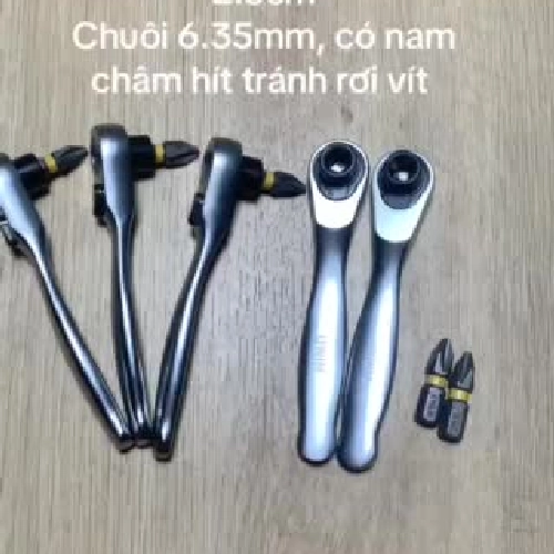 Cần lắc vít đảo chiều Mỹ Owim Powerfix 9cm,chuôi 6.35mm,kèm 1 vít 2.5cm 328435