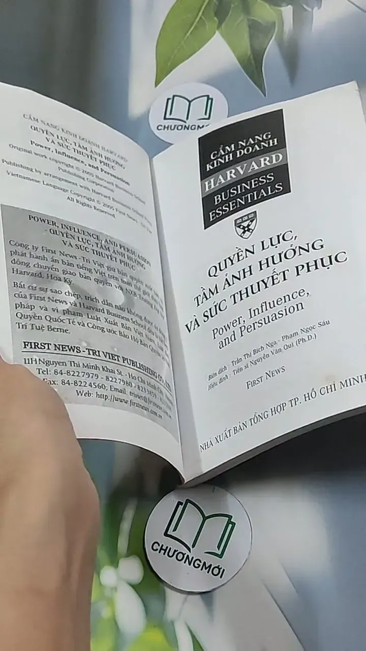 Quyền lực, tầm ảnh hưởng và sức thuyết phục - Cẩm nang Kinh doanh Harvard - Trường kinh d 698400