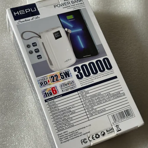 Pin Dự Phòng Hepu Hp-a03 30000 Mah | Sạc Siêu Nhanh Pd 22.5w