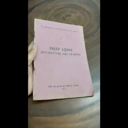 II Toà Án Quân Sự Trung Ương: Pháp Lệnh Quy Định Việc Bảo Vệ Rừng - 1973