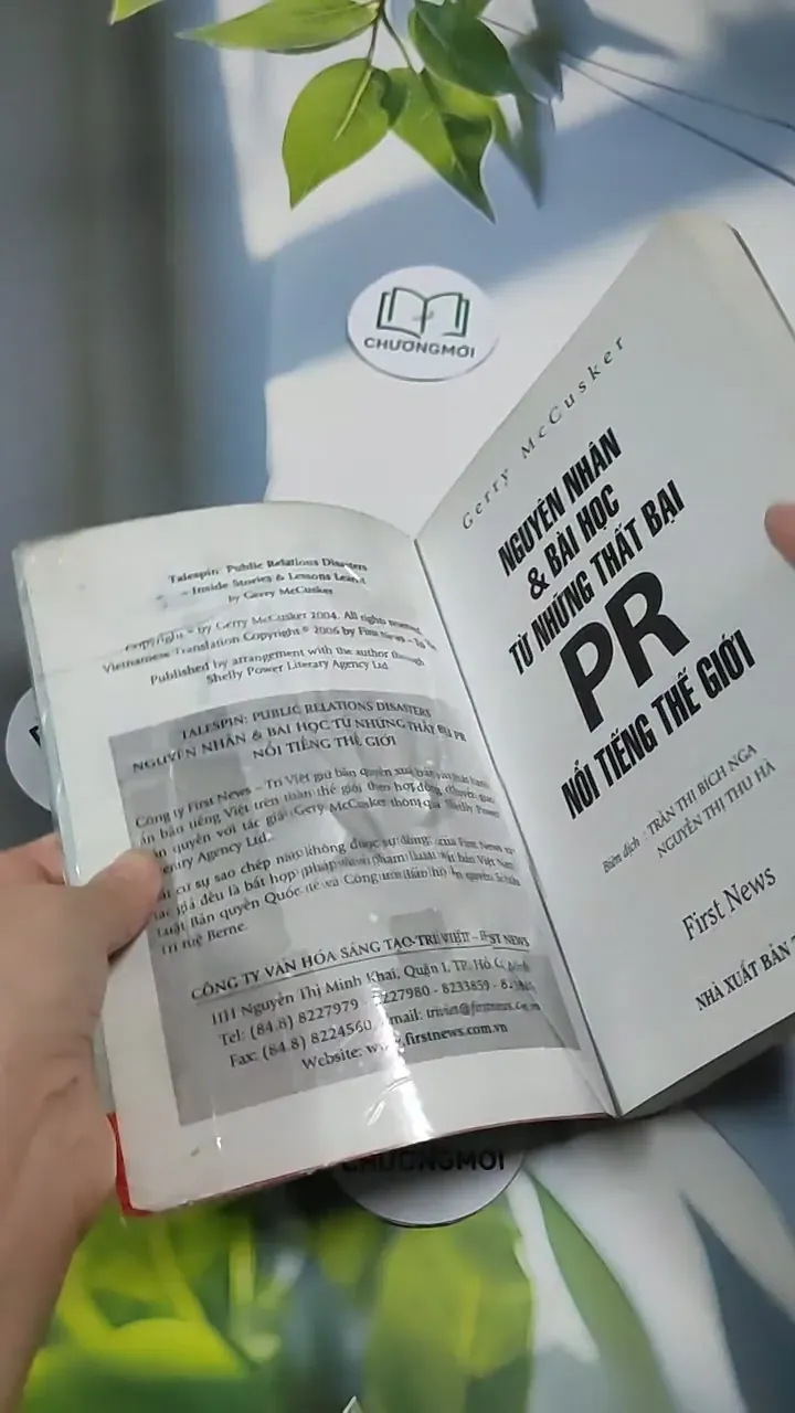 Nguyên Nhân & Bài Học Từ Những Thất Bại PR Nổi Tiếng Thế Giới - Gerry McCusker 707255