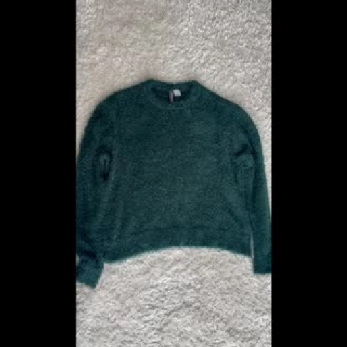 Áo len lồn thỏ HM size XS màu xanh lá 