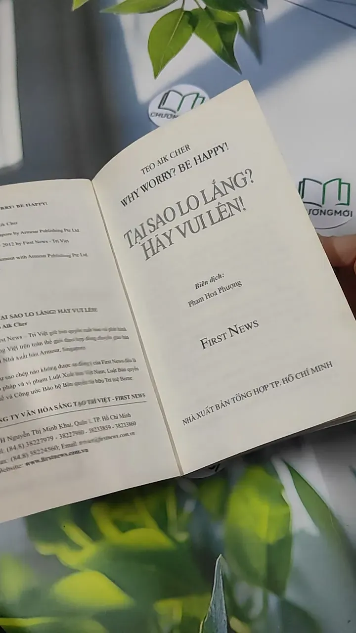 Tại Sao Lo Lắng? Hãy Vui Lên! - Teo Aik Cher 787087