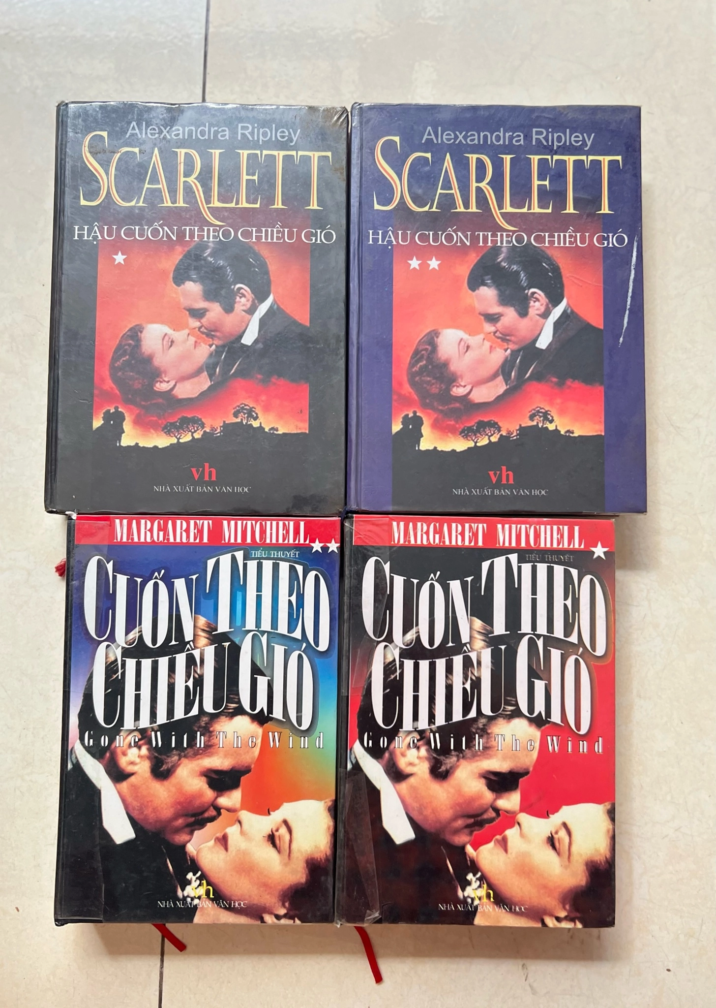 Combo 4 ,cuốn: cuốn theo chiều gió và hậu cuốn theo chiều gió - Bìa cứng by Margaret Mitchell, Alexandra Ripley - Sách Book Cover - Ngọc Hiển Books