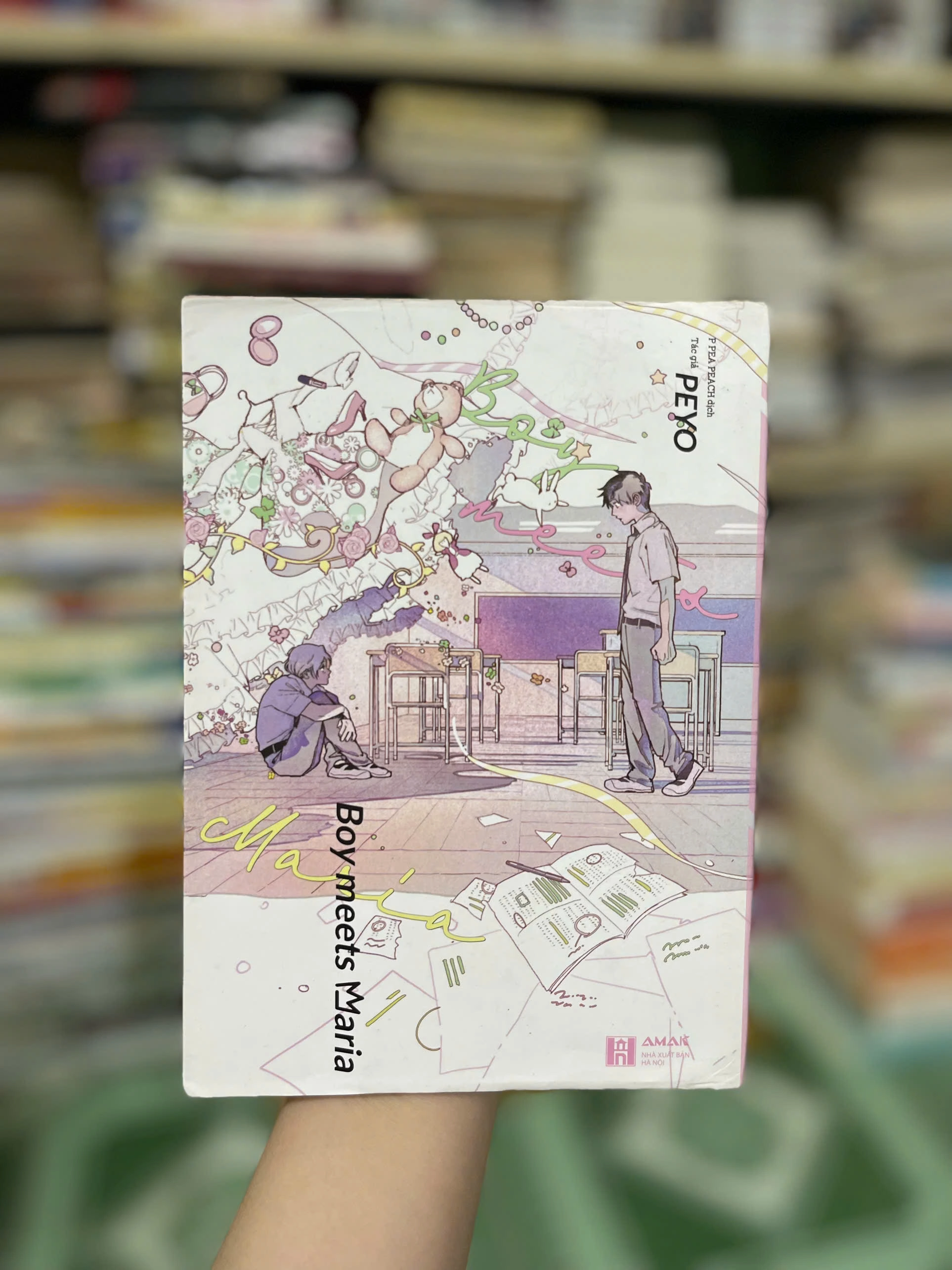 Boy Meets Maria by Peyo - Sách Book Cover - Ngọc Hiển Books