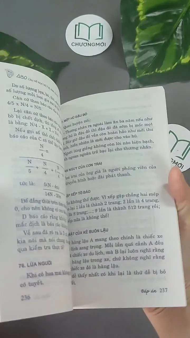 480 Câu Đố Rèn Trí Tuệ Nâng Cao IQ - 2 -  604613