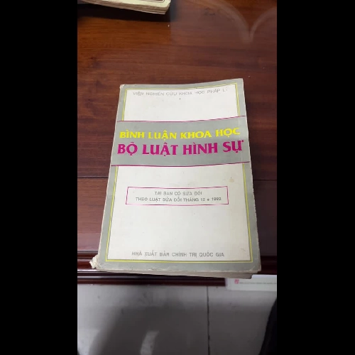 [luật- chính trị] Bình luận khoa học bộ luật hình sự 1986