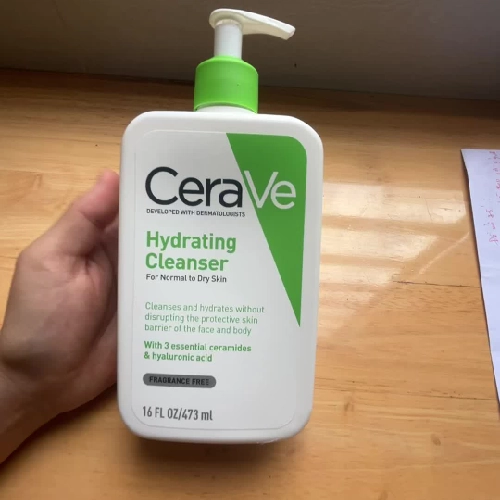 Sữa rửa mặt cerave loại cho da khô nhạy cảm 473ml chính hãng 
