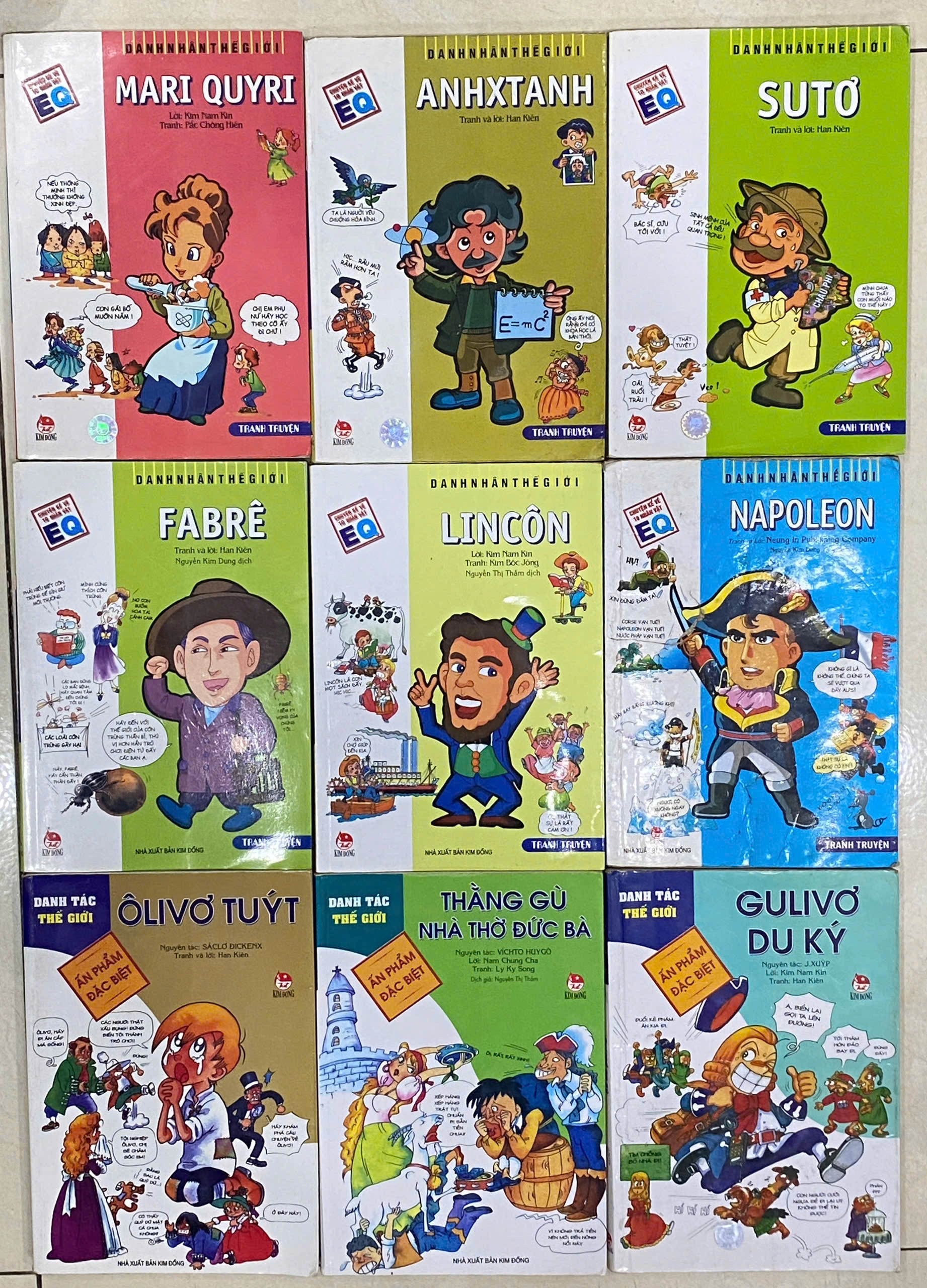 Combo 9 quyển danh nhân thế giới