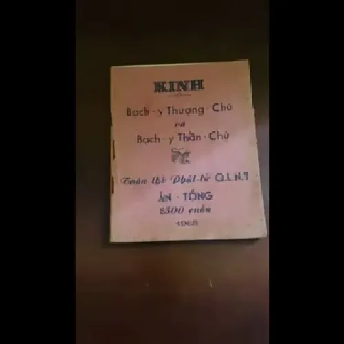 Kinh bạch y thượng chú và bạch y thần chú (năm 1968)