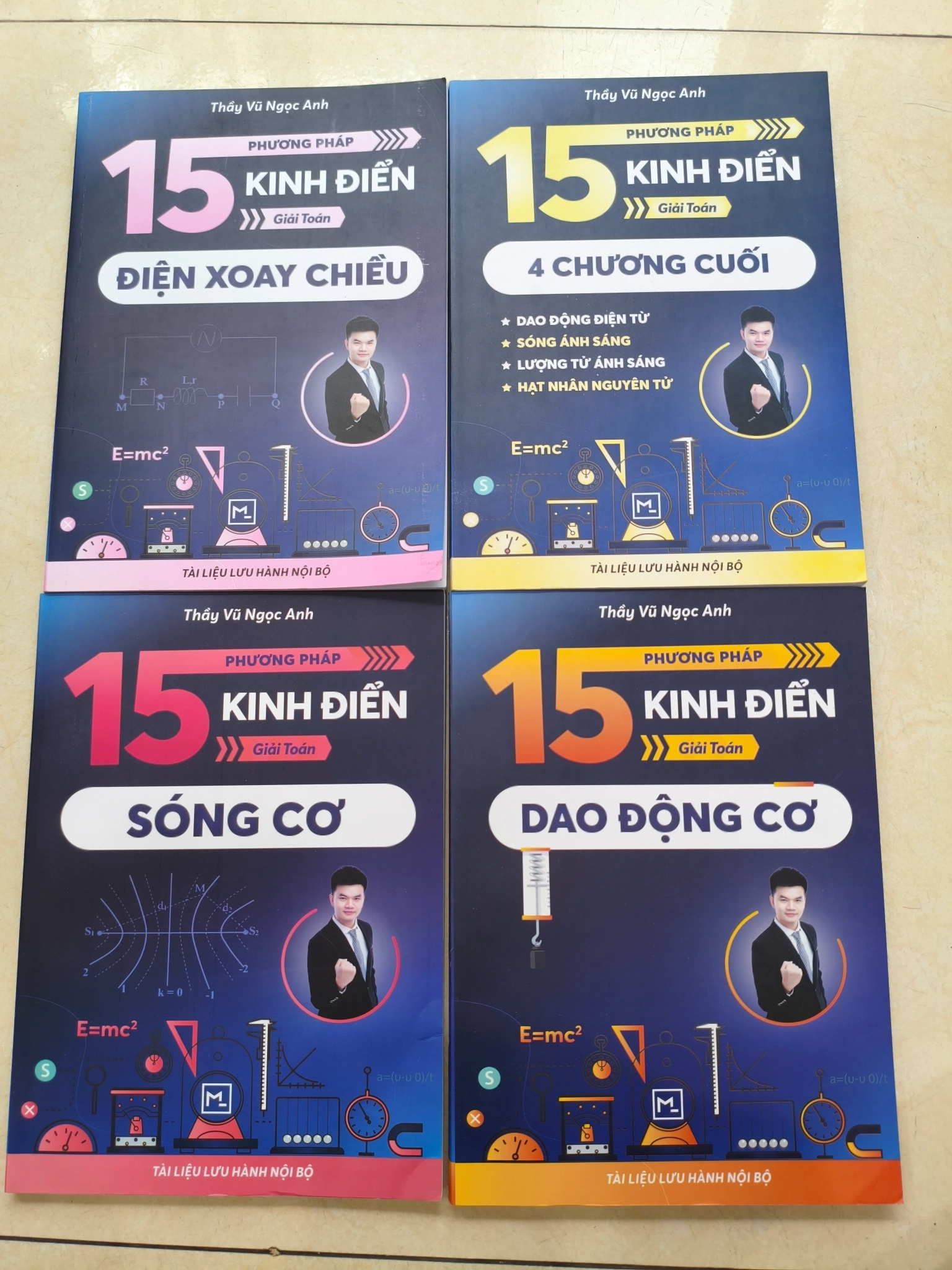 Full 4 quyển 15 phương pháp kinh điển- thầy Vũ Ngọc Anh by  - Sách Book Cover - Ngọc Hiển Books