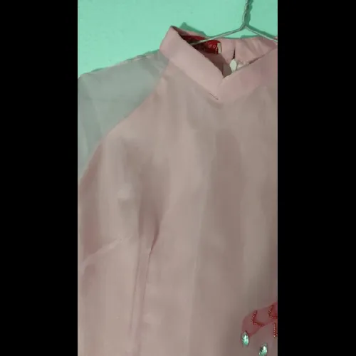 Áo dài Tết đính kết vải tơ có kèm quần 708843