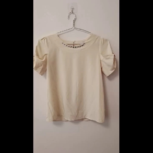 Áo kiểu nữ size M vàng nhạt 1013701