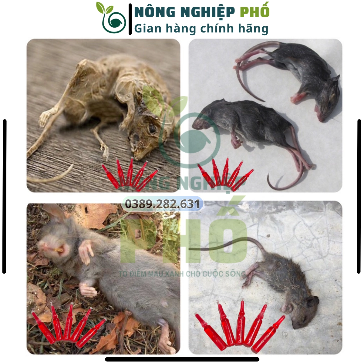 [XẢ KHO] 20 Ống chuột NƯỚC ĐỎ hàng nội địa Trung. Trừ sạch nhanh các loại chuột sau 1 lần 508252