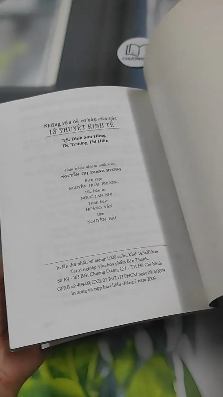 Những Vấn Đề Cơ Bản Của Những Lý Thuyết Kinh Tế - TS Đinh Sơn Hùng 727371