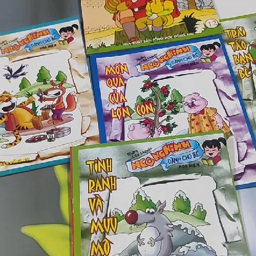 Combo Truyện Màu: Hổ Không Có Răng, Món Quà Của Lợn Con, Trái Táo Bạn Bè, Trái Tim Hiếu T