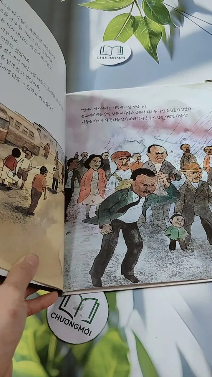 [Tặng nẹp góc] Truyện thiếu nhi Hàn Quốc: Danh nhân 60 -  지인지기 인물 이야기: 마틴 루서 킹 732009