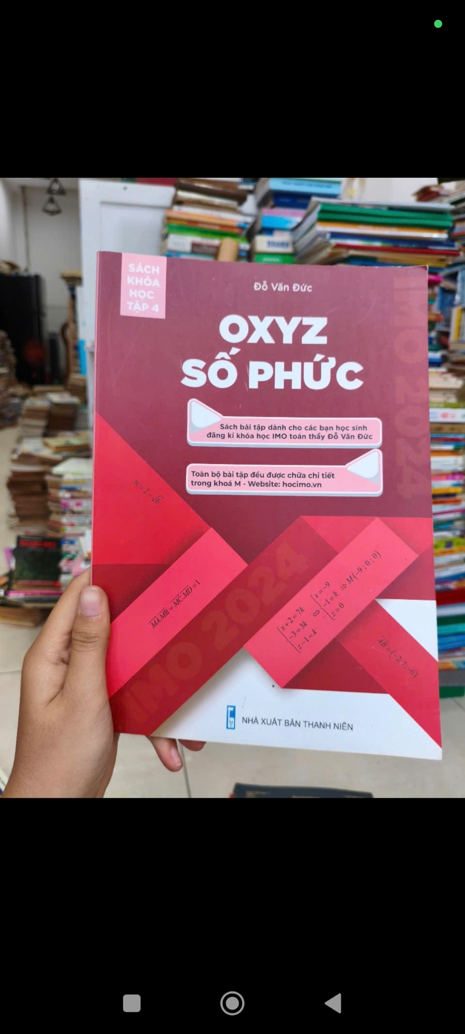 Oxyz Số Phức_ Đỗ Văn Đức by Đỗ Văn Đức - Sách Book Cover - Ngọc Hiển Books