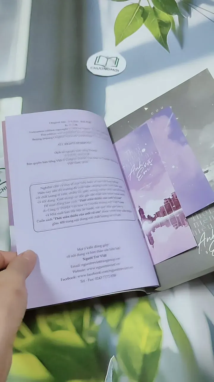 [MIỄN PHÍ BỌC SÁCH] Thời Niên Thiếu Của Anh Và Em - Cửu Nguyệt Hy 744726